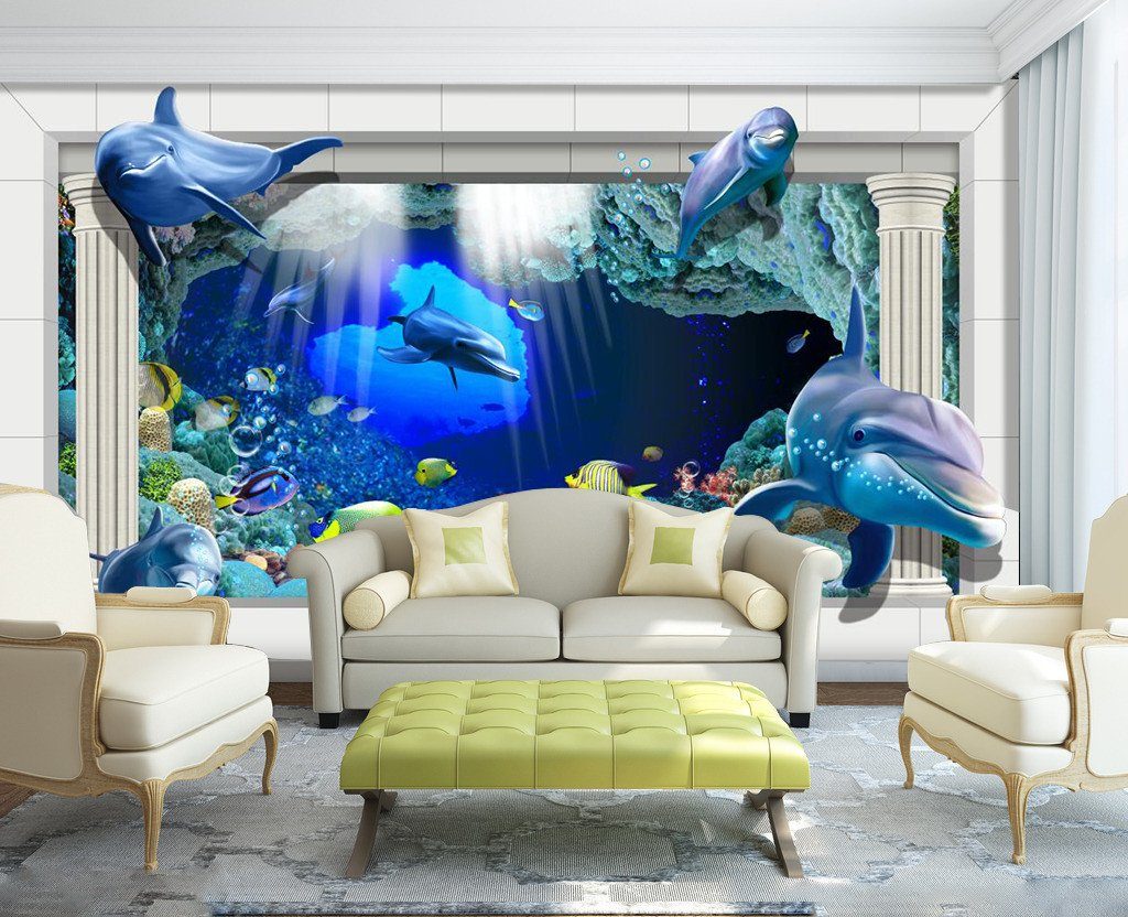 3D Dolphin 5 Wallpaper AJ Wallpaper 1