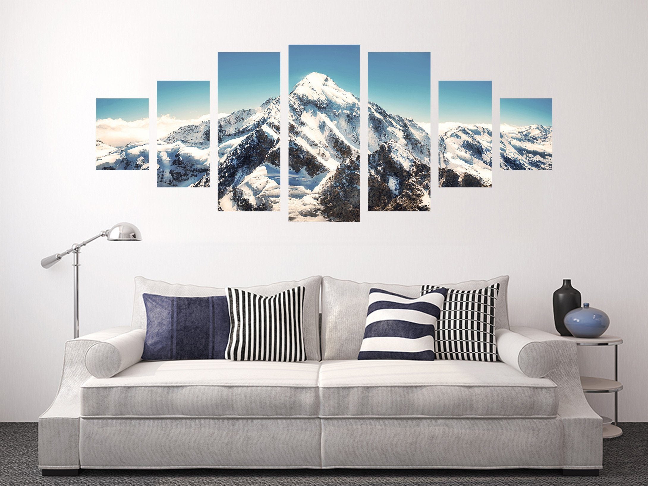 3D Snow White Peaks 183 Unframed Print Wallpaper Wallpaper AJ Wallpaper
