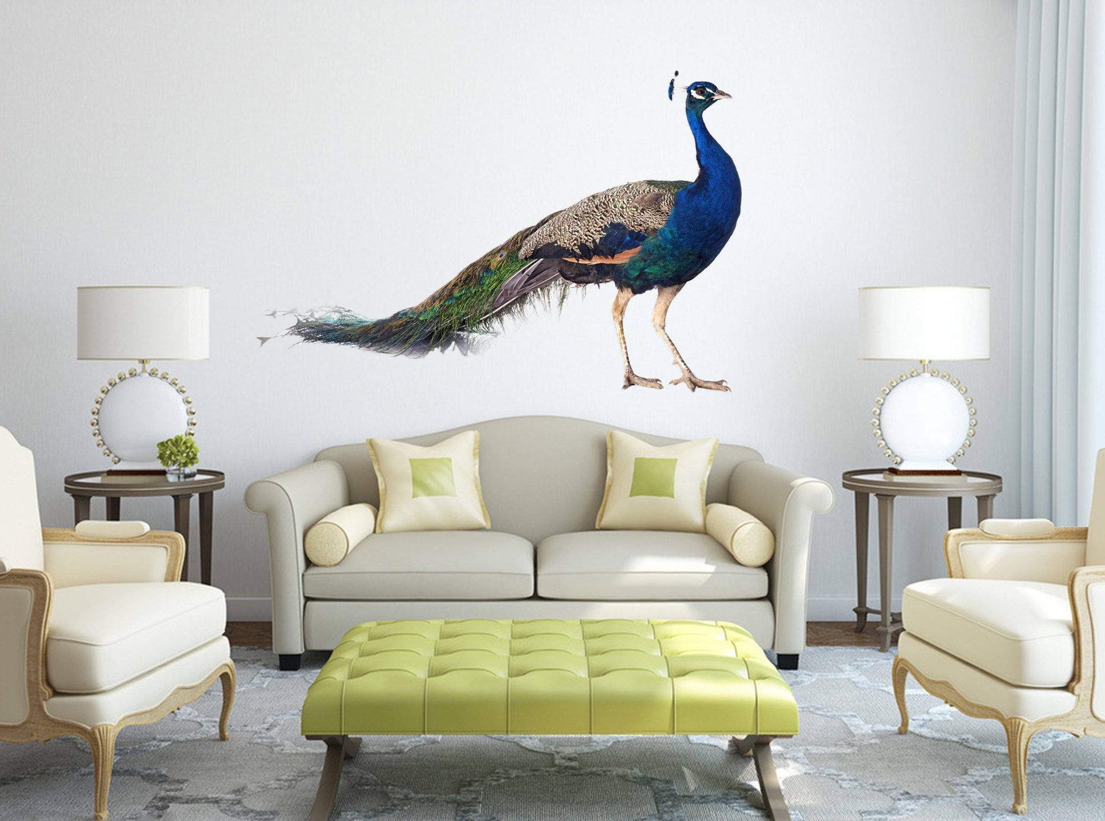 3D Peacock 106 Animals Wall Stickers Wallpaper AJ Wallpaper