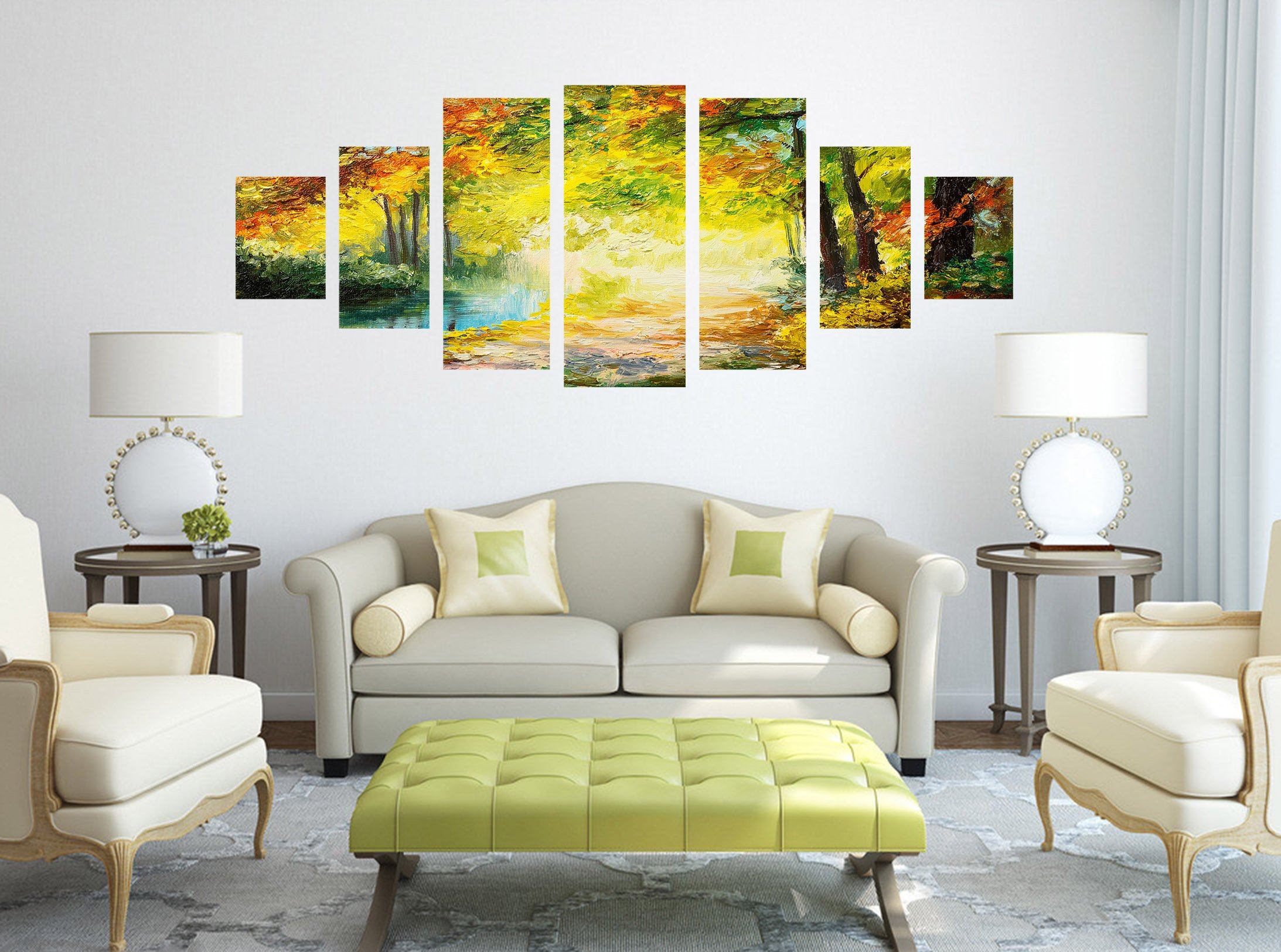 3D River Tree 040 Unframed Print Wallpaper Wallpaper AJ Wallpaper