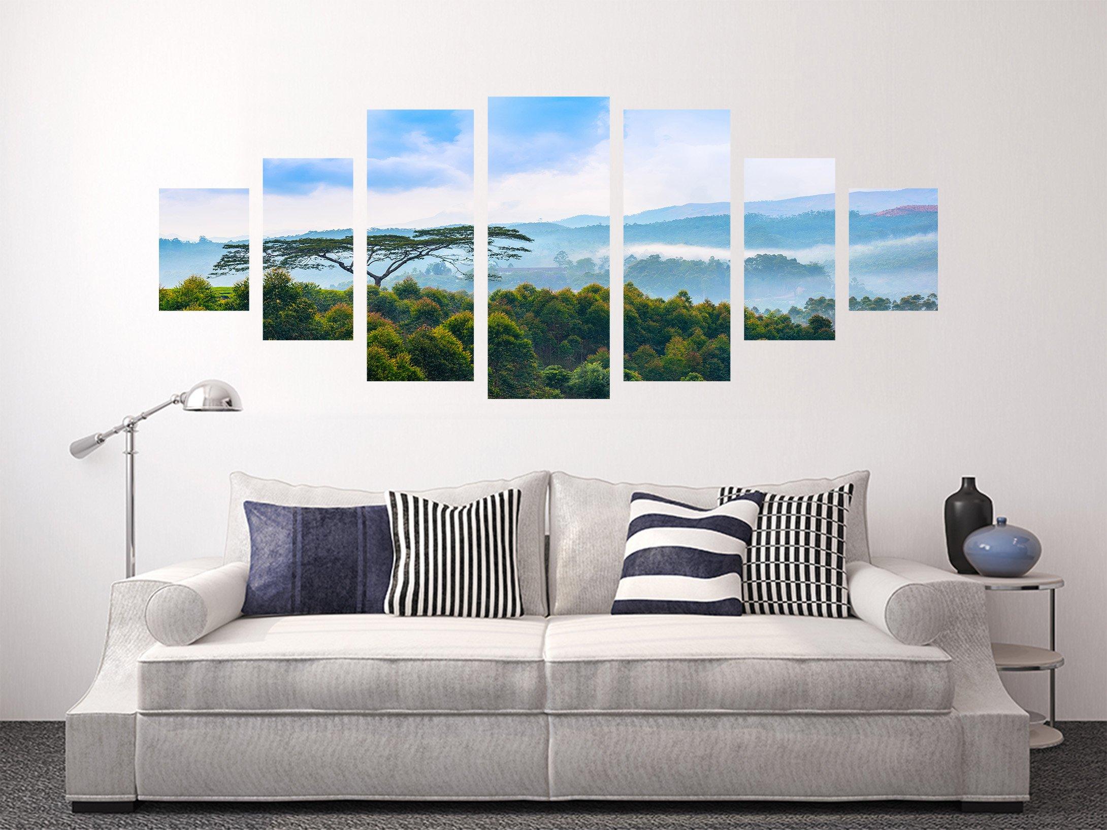 3D Mountain Forest 172 Unframed Print Wallpaper Wallpaper AJ Wallpaper