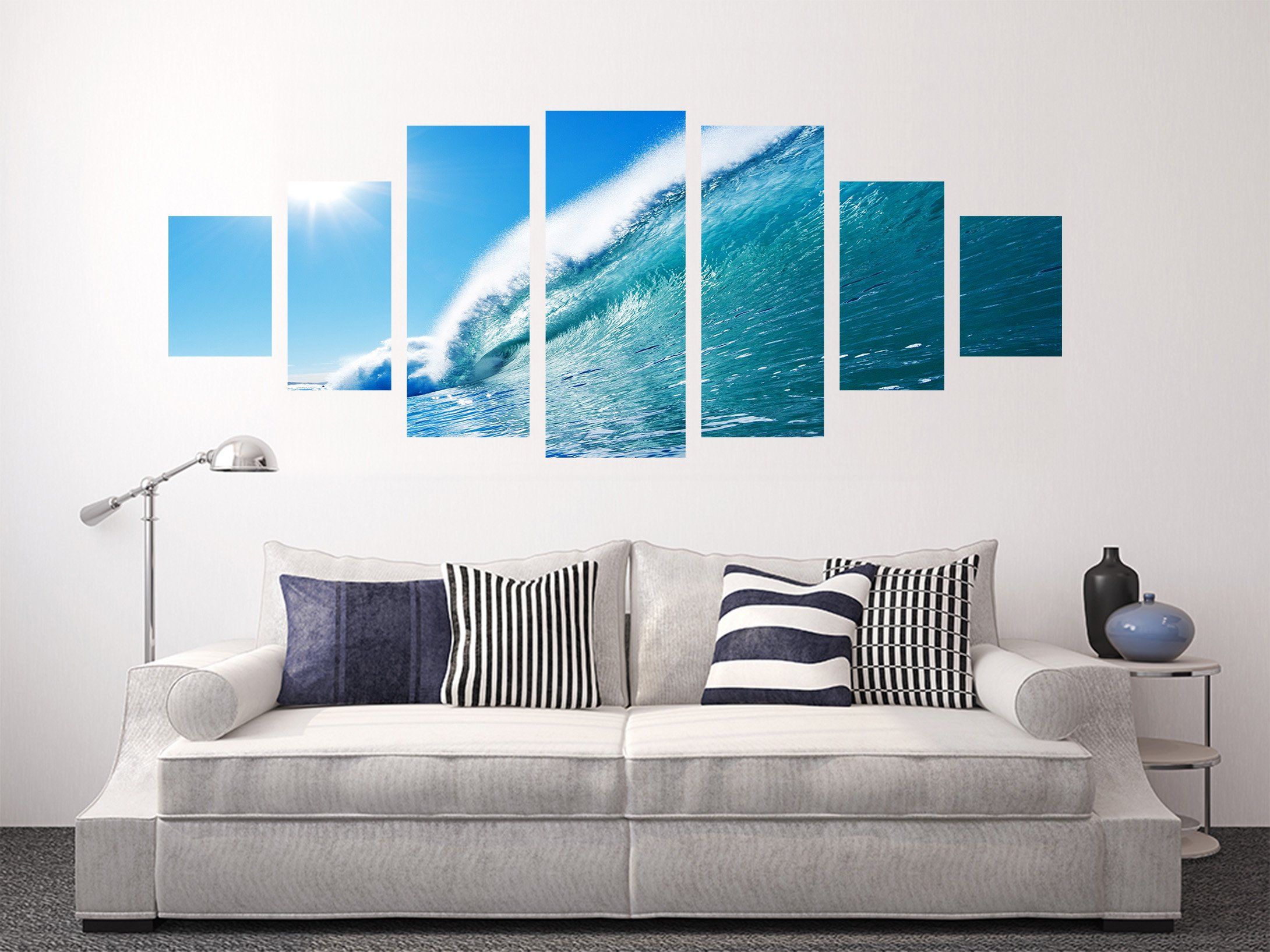3D Sunshine Surfing 103 Unframed Print Wallpaper Wallpaper AJ Wallpaper