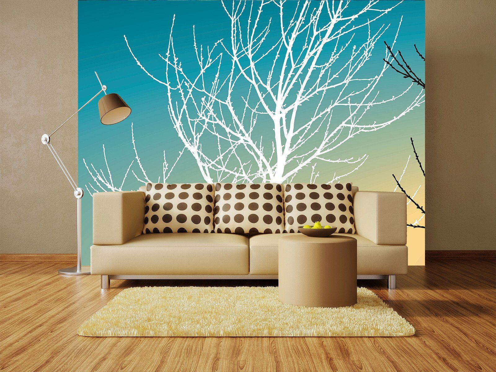 White Tree Wallpaper AJ Wallpaper