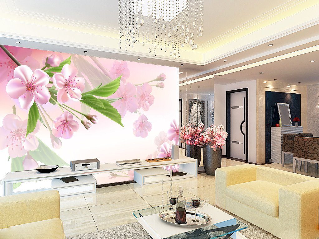 3D Pink Tulips Flower 23 Wallpaper AJ Wallpaper