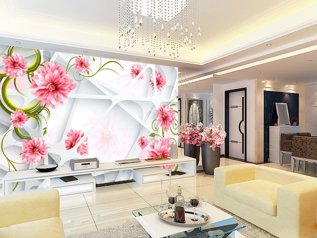 3D Pink Petal Blossoming 739 Wallpaper AJ Wallpaper