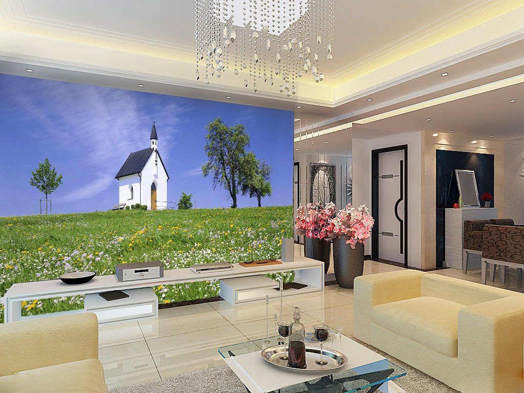 Flowers Field Cottage Wallpaper AJ Wallpaper