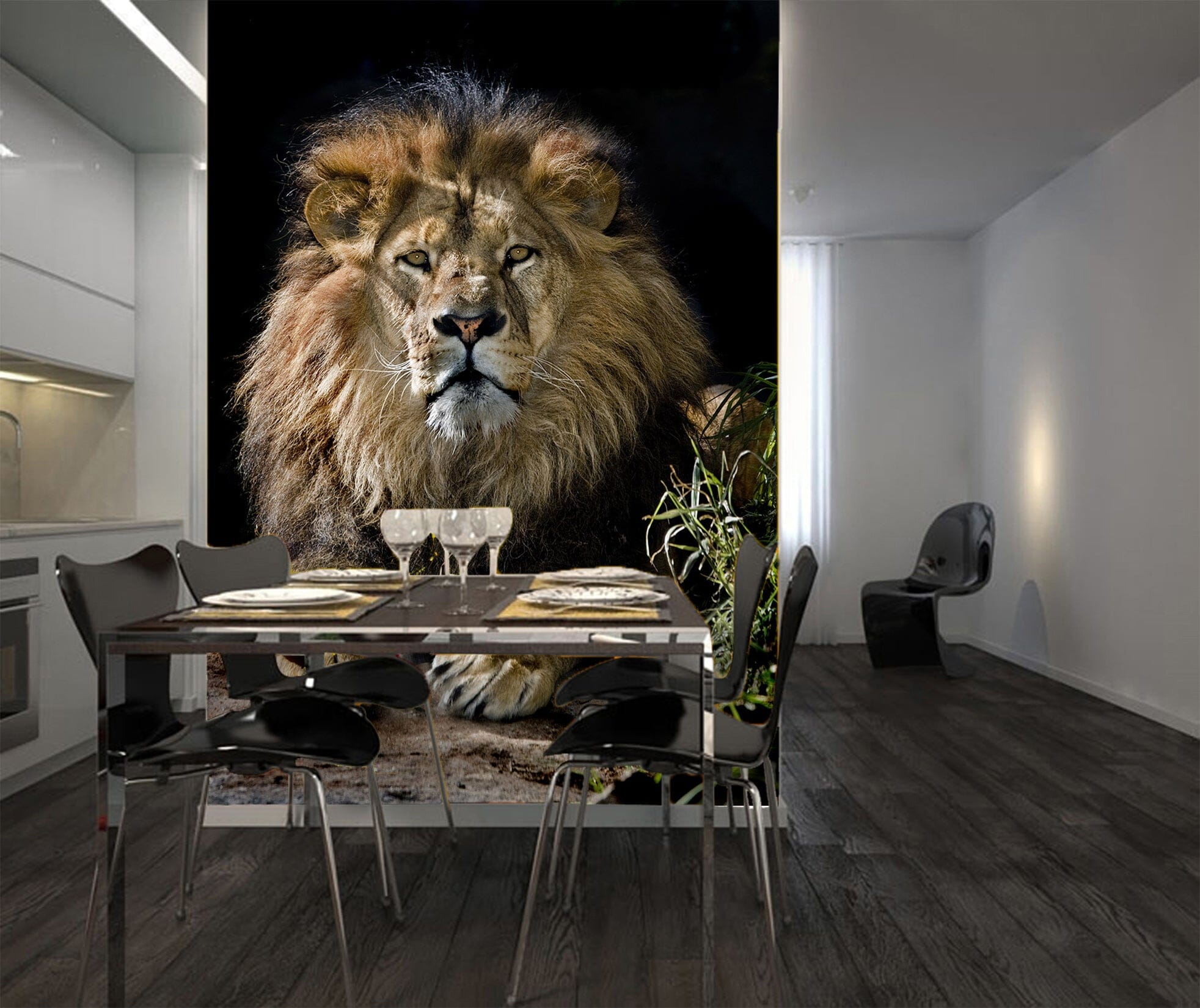 3D Lion Grass 140 Wall Murals Wallpaper AJ Wallpaper 2