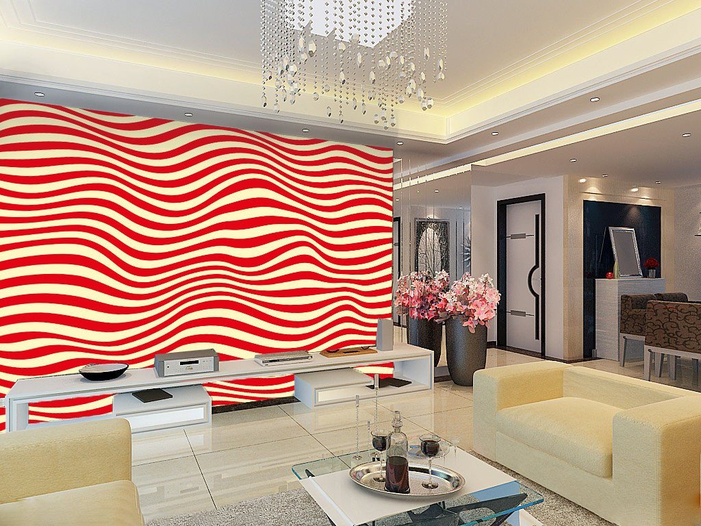 Red Corrugated Wallpaper AJ Wallpaper