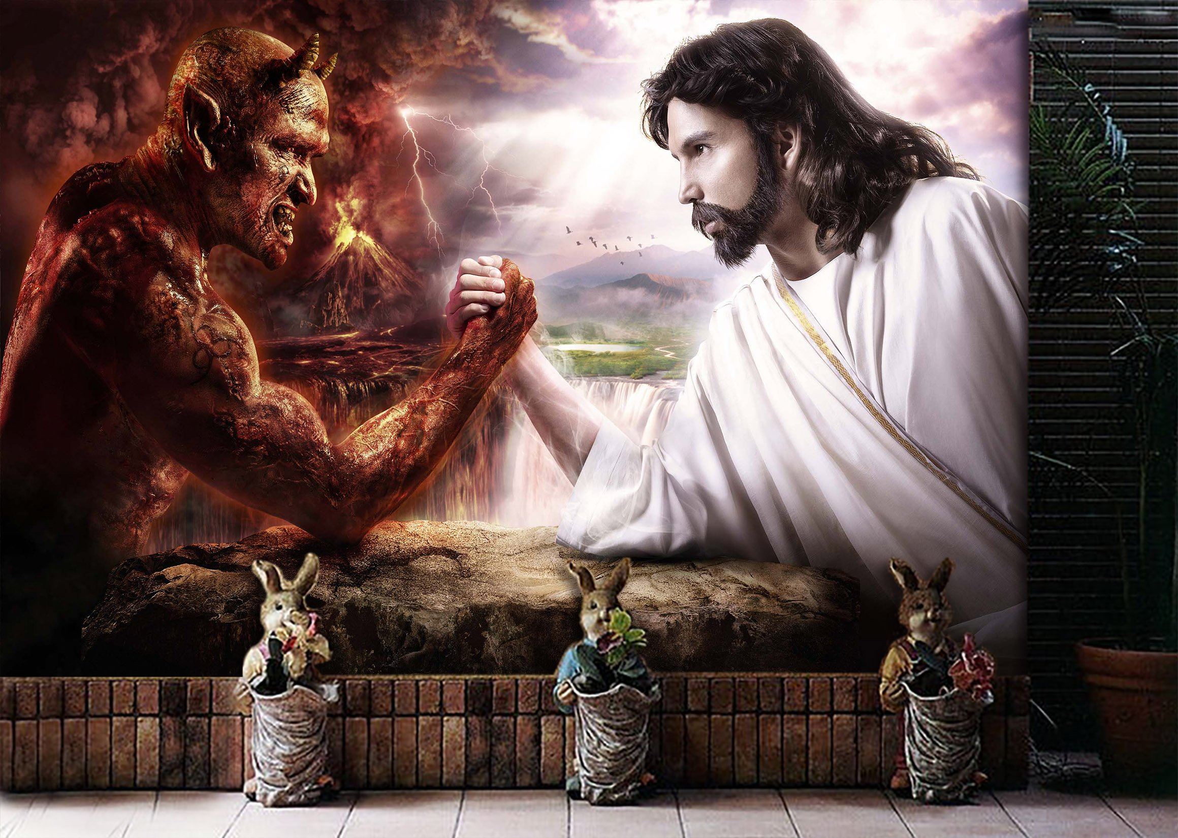 3D Devil Angel 342 Wallpaper AJ Wallpaper