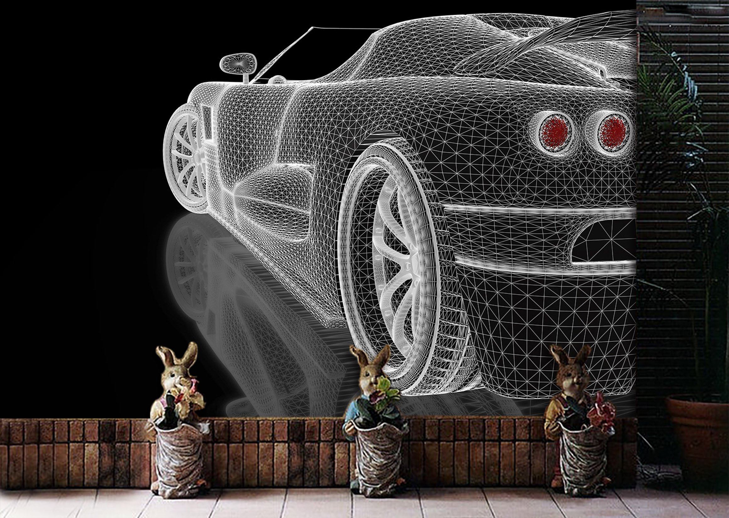 3D Car Light 943 Vehicle Wall Murals Wallpaper AJ Wallpaper 2