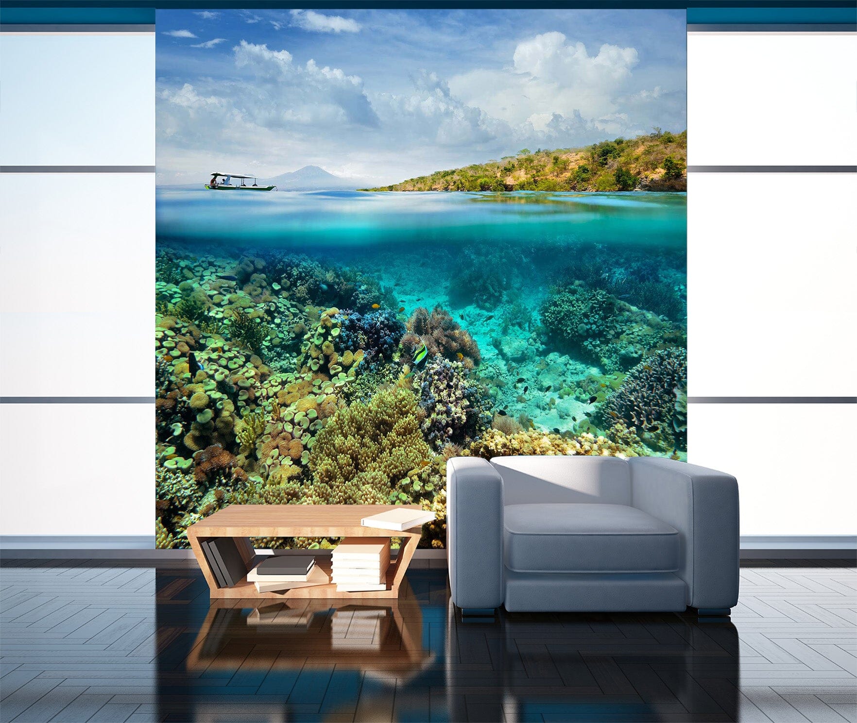 3D Blue Sea Water 1016 Wall Murals Wallpaper AJ Wallpaper 2