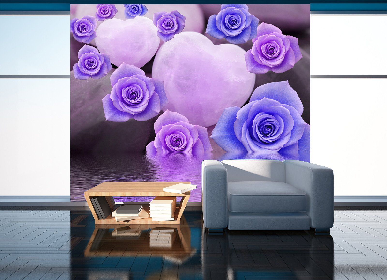 3D Purple Rose For Love 76 Wallpaper AJ Wallpapers