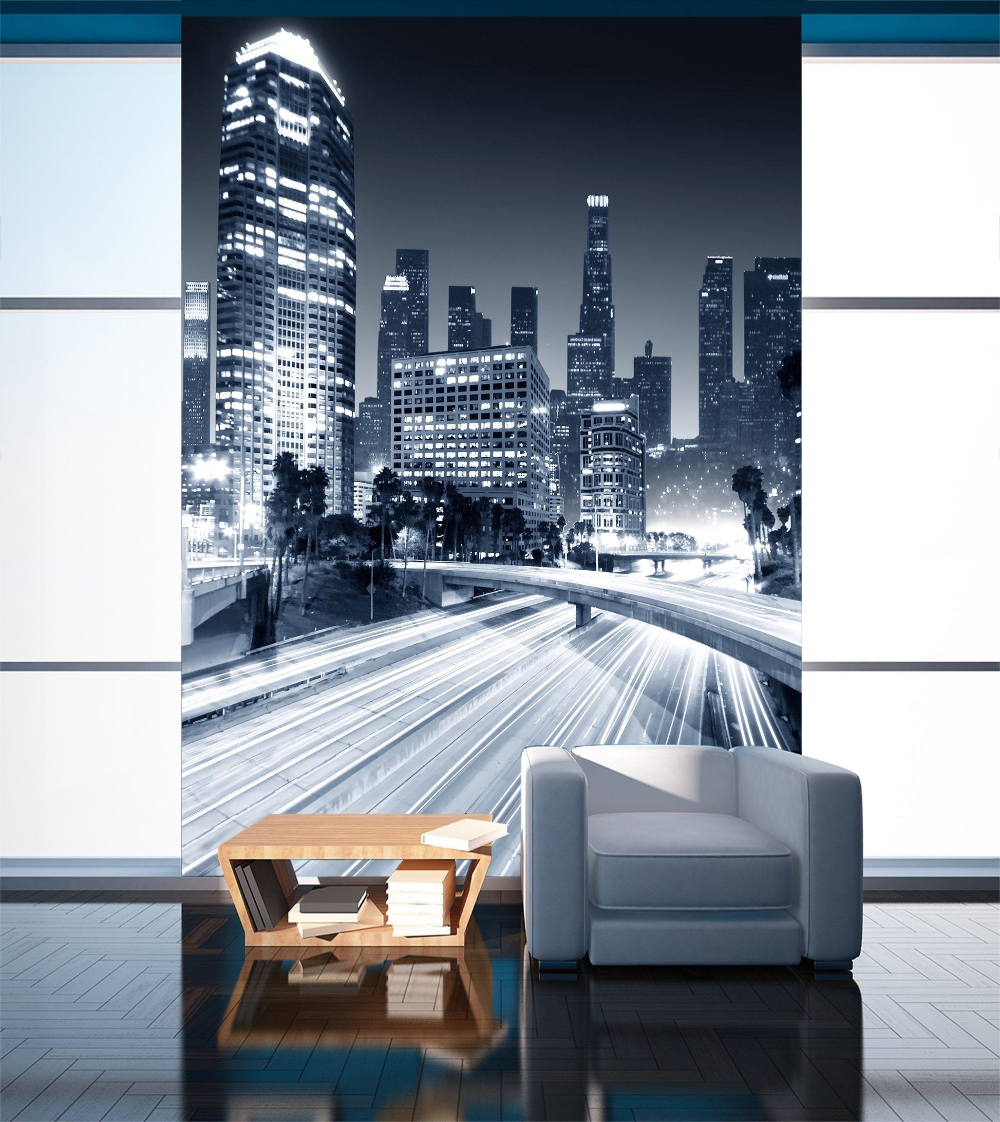3D Black And White City Building 02 Wall Murals Wallpaper AJ Wallpaper 2