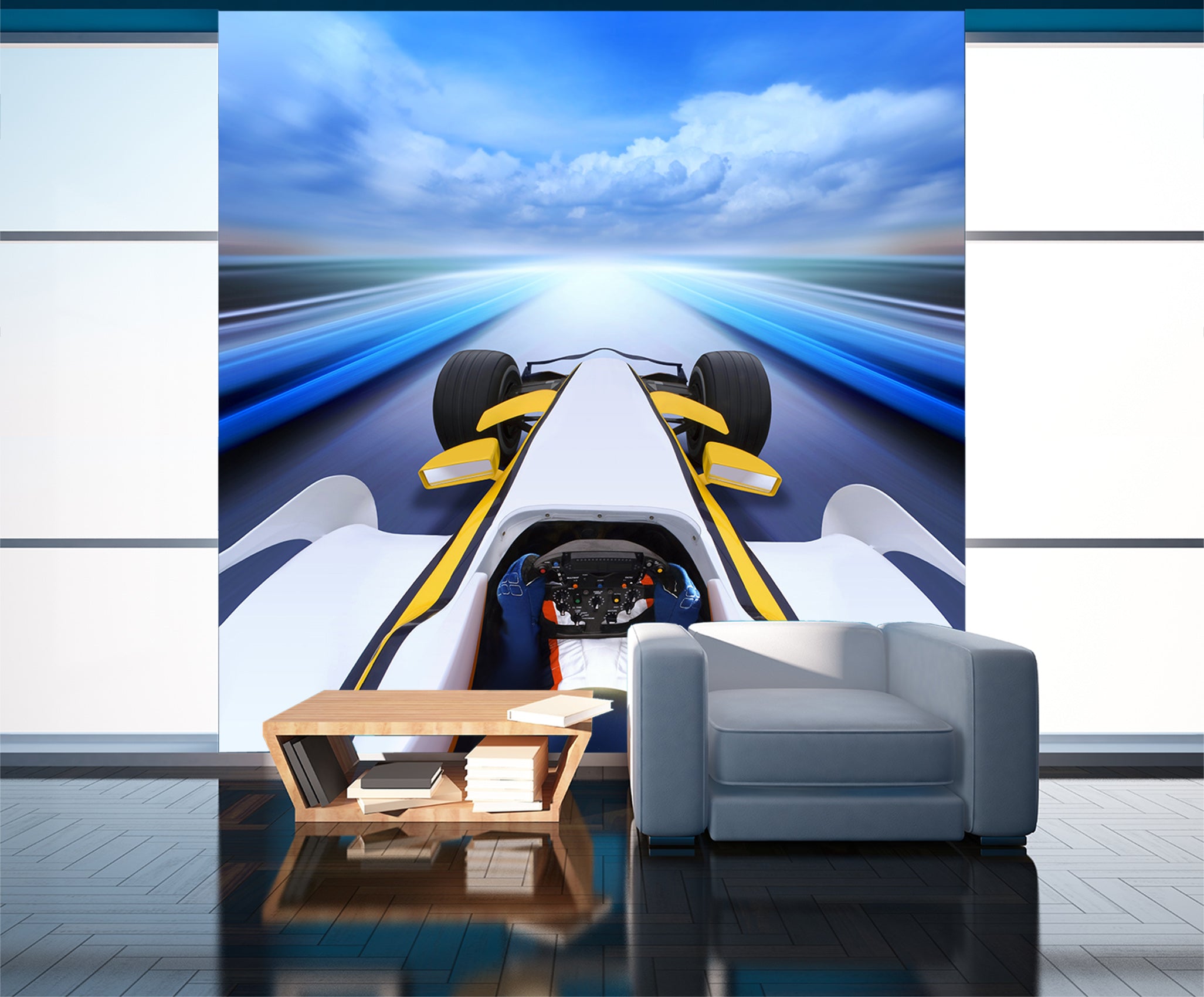 3D Racing Venue 015 Vehicle Wall Murals