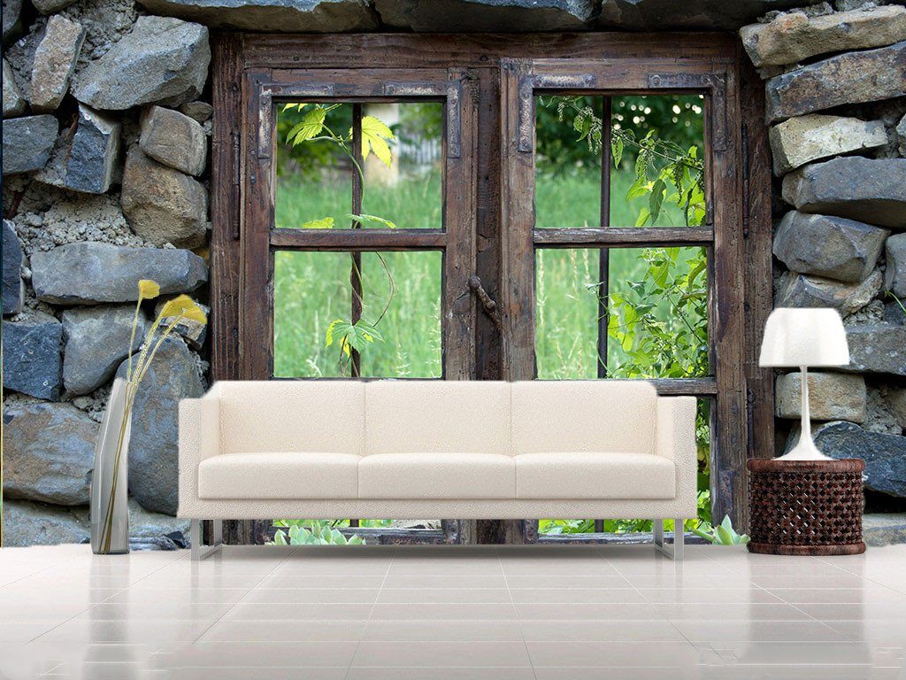 Wooden Window 1 Wallpaper AJ Wallpaper