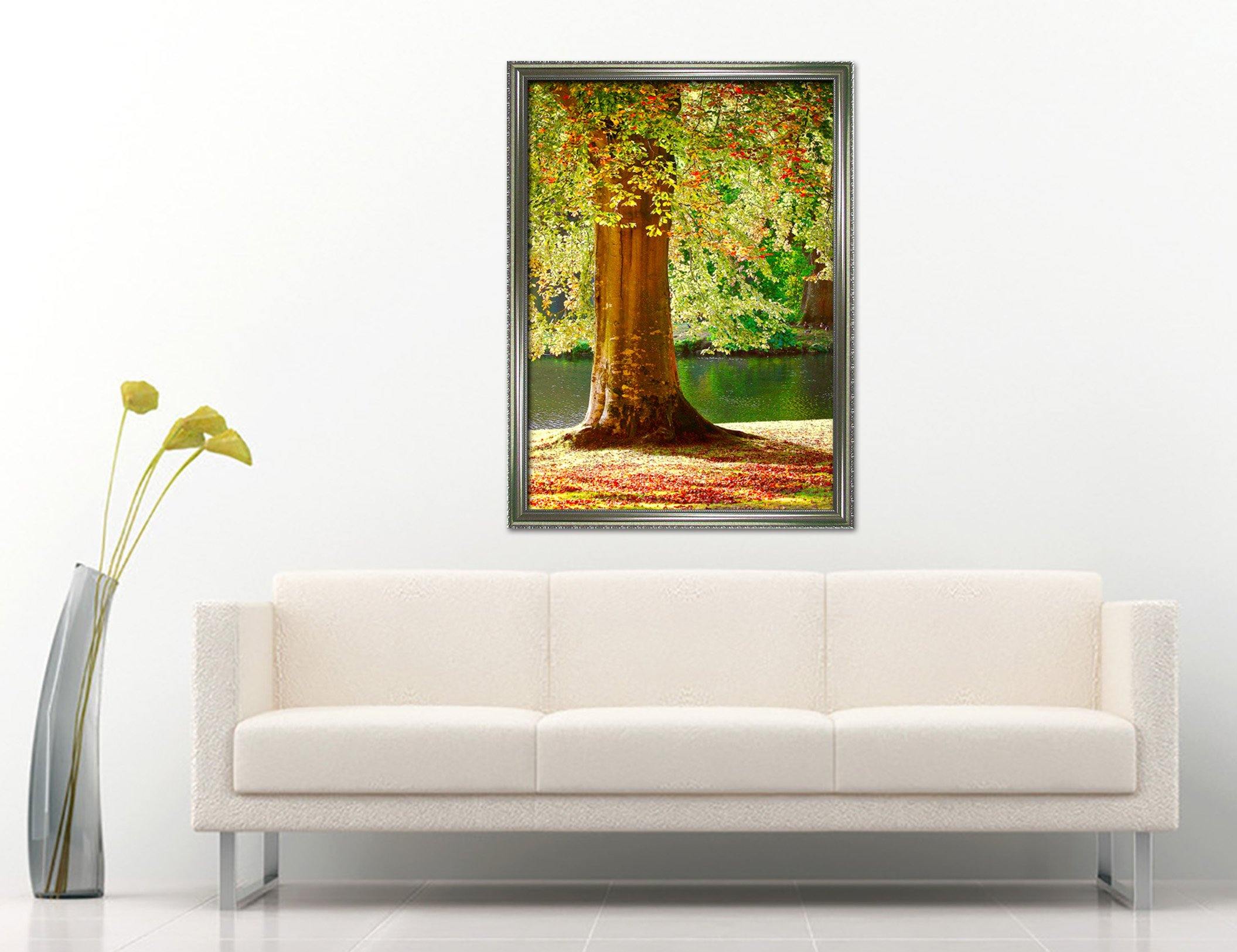 3D Big Tree 049 Fake Framed Print Painting Wallpaper AJ Creativity Home