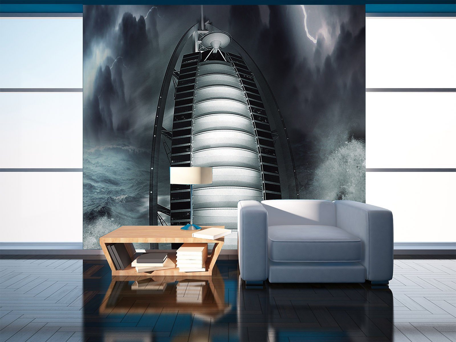 Sea Building Wallpaper AJ Wallpaper