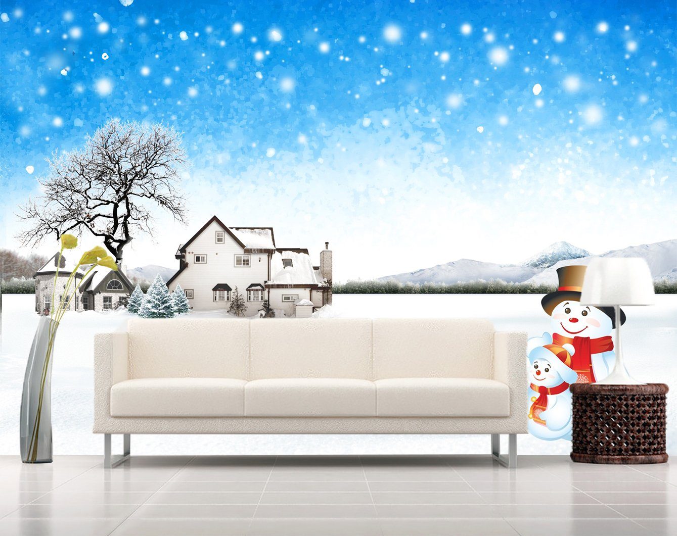 3D Snow Covered 045 Wallpaper AJ Wallpaper