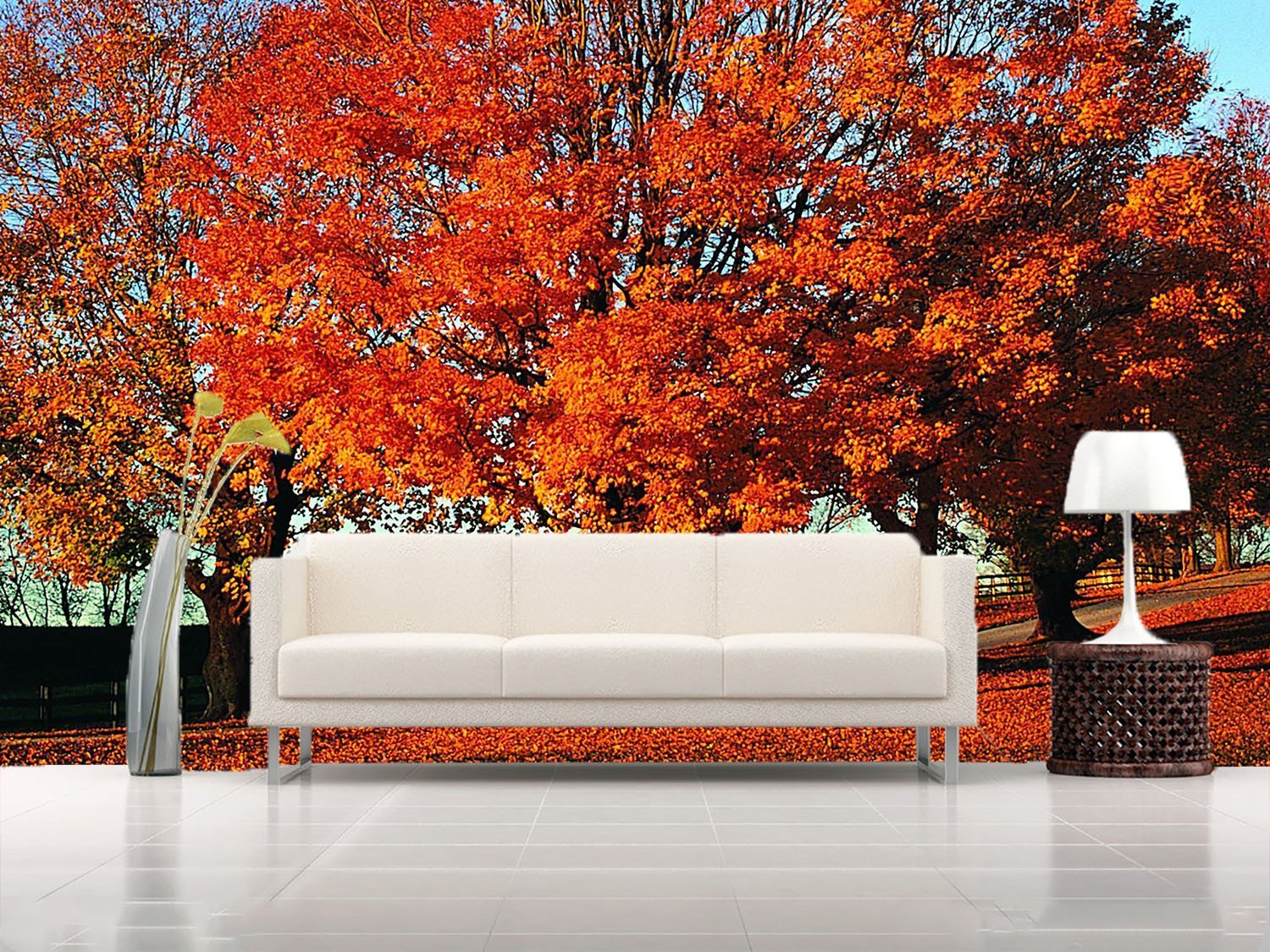 Orange Trees Wallpaper AJ Wallpaper