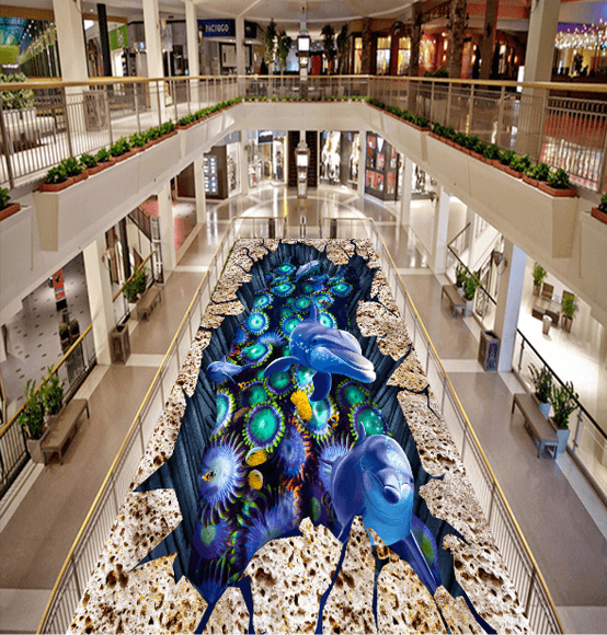 3D Sea Bottom Creatures Floor Mural Wallpaper AJ Wallpaper 2