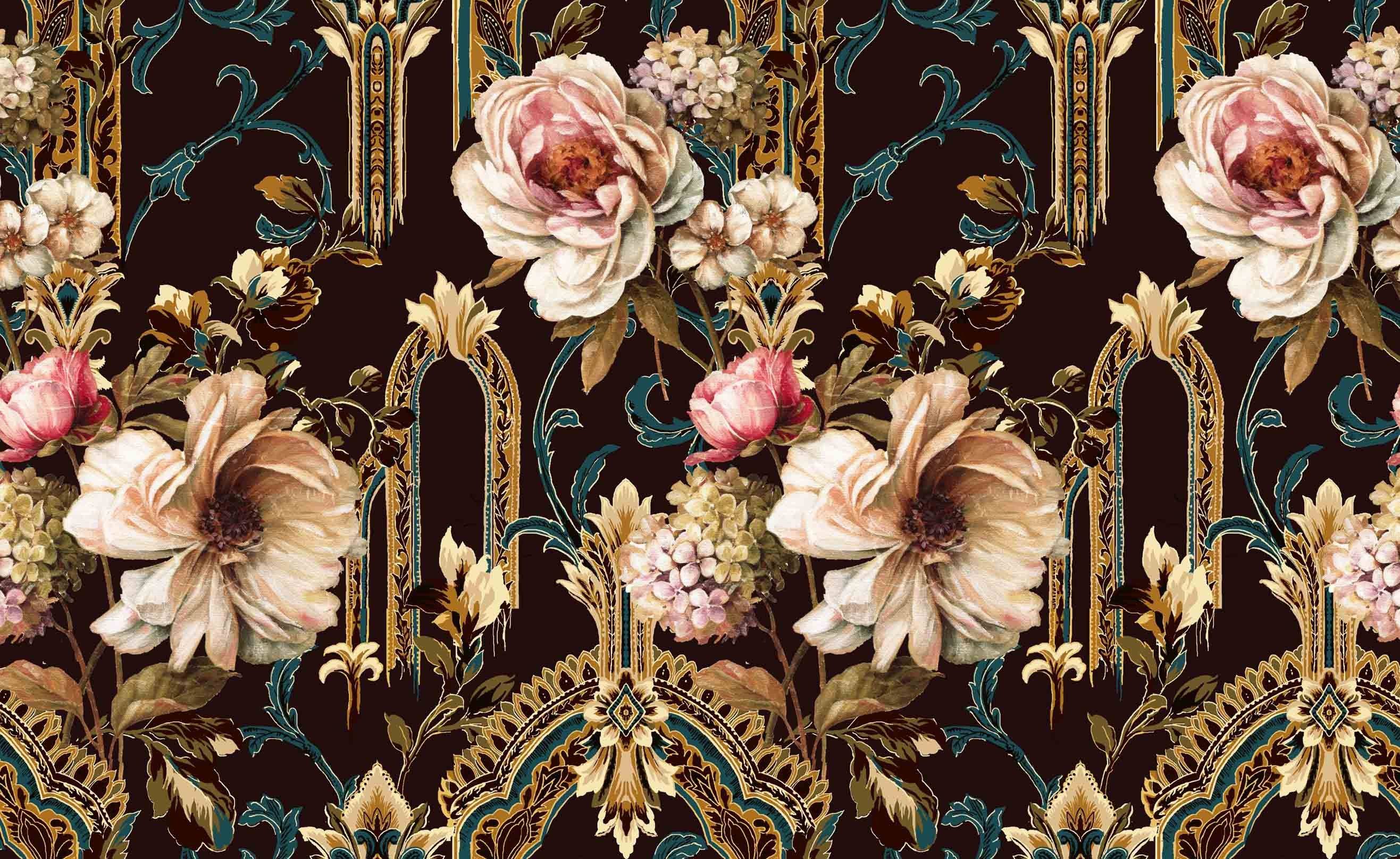3D Flowers And Pattern 039 Kitchen Mat Floor Mural Wallpaper AJ Wallpaper