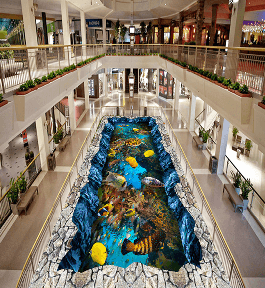 3D Various Fishes Floor Mural Wallpaper AJ Wallpaper 2