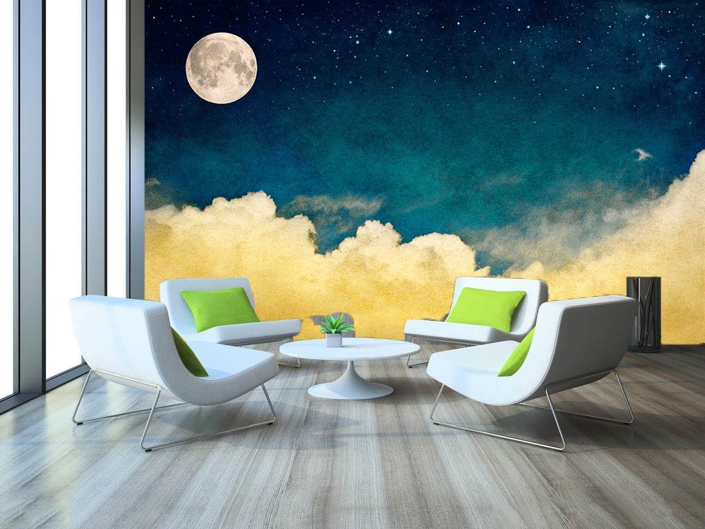 3D Moon Cloud 176 Wallpaper AJ Wallpaper