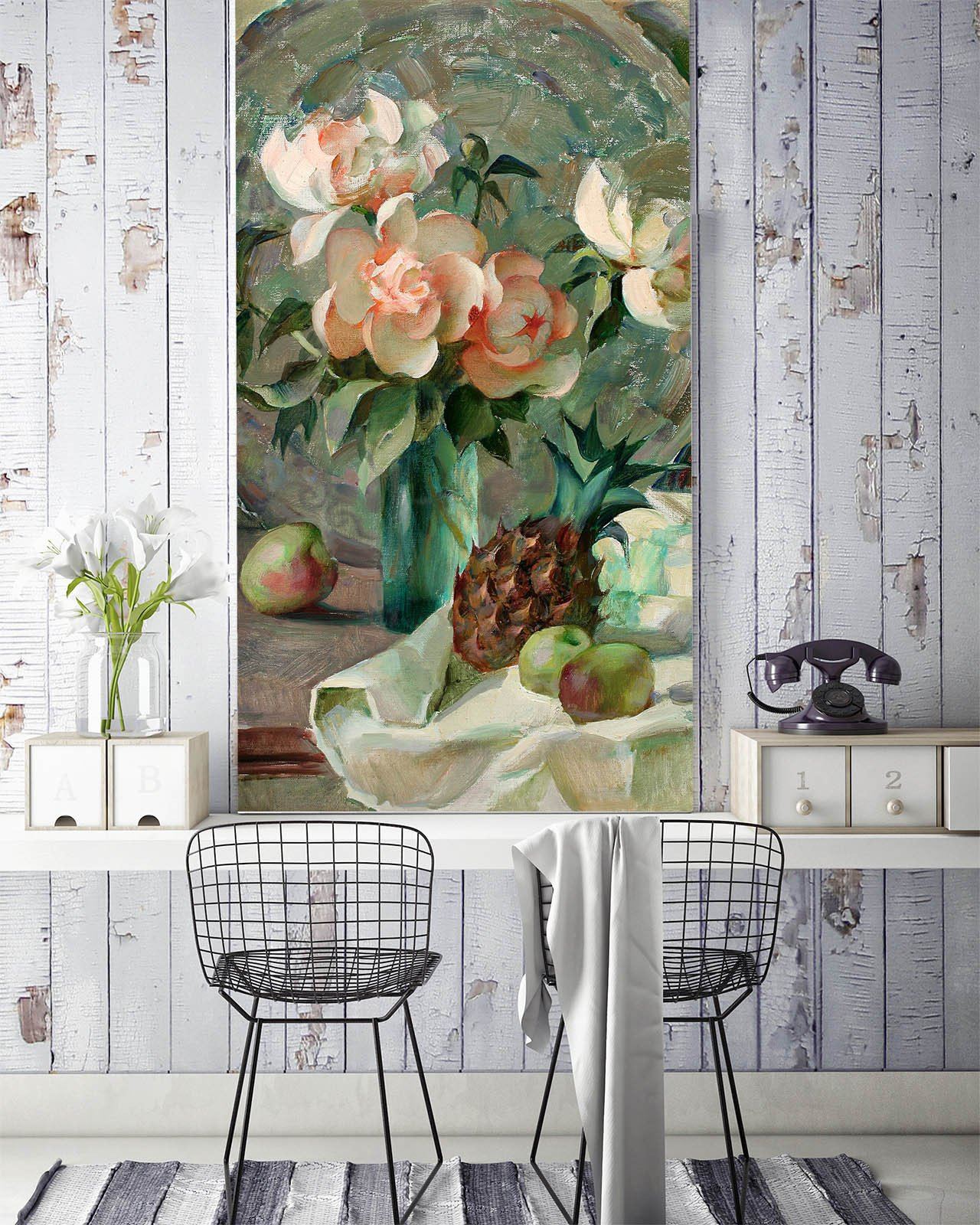 Flowers Vase And Fruits Wallpaper AJ Wallpaper