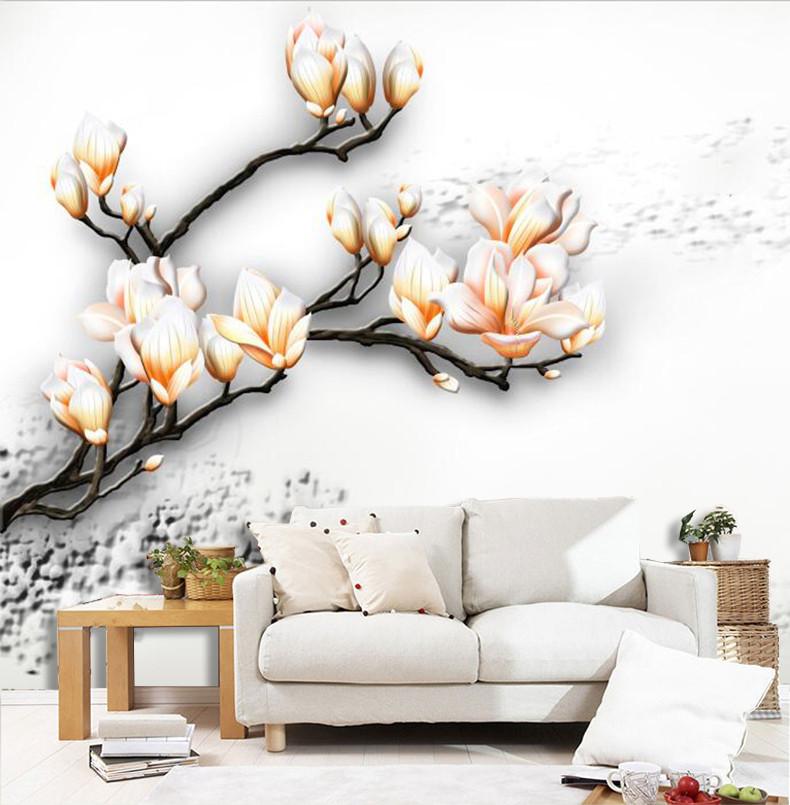 White Peach Flower 445 Wallpaper AJ Wallpaper 1