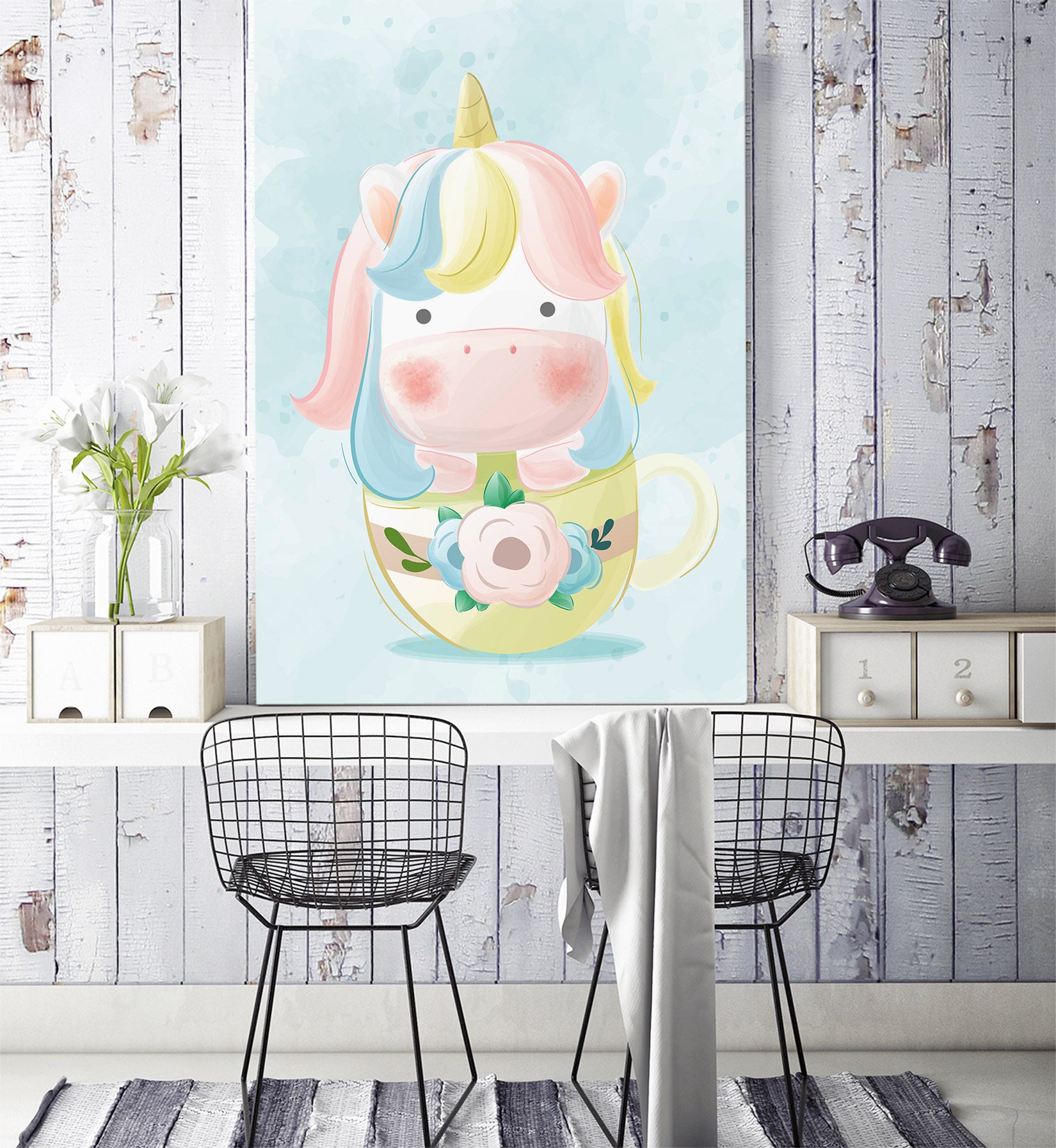 3D Cup Cow 58109 Wall Murals