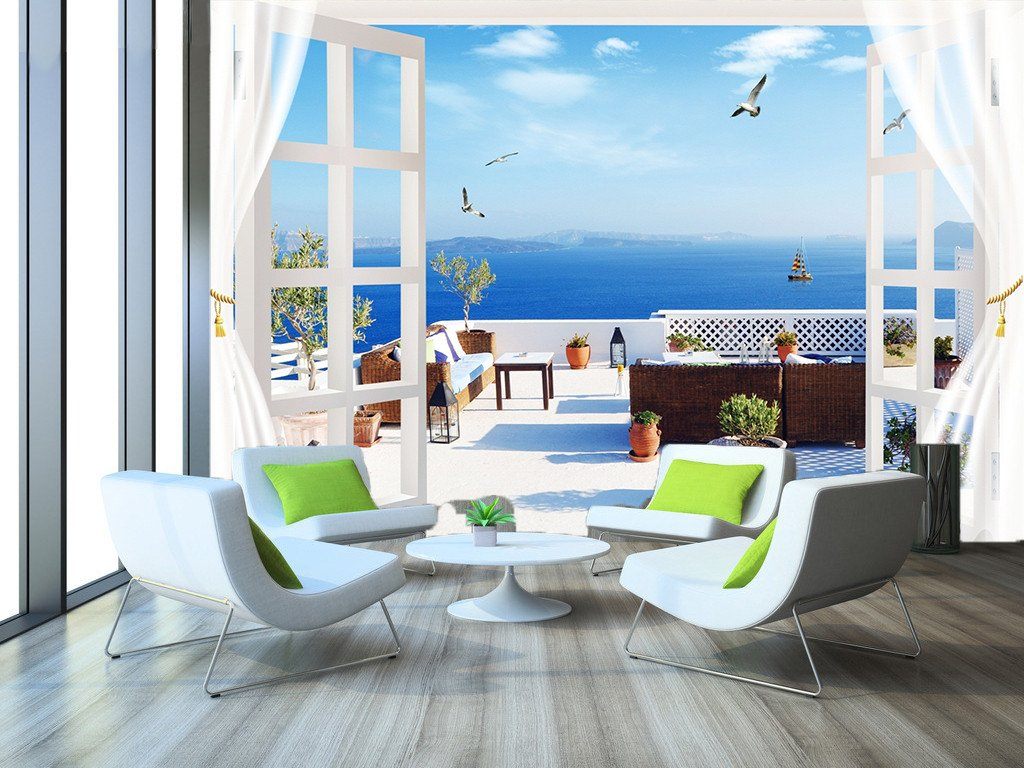 3D Seagull Ocean Scenery 689 Wallpaper AJ Wallpaper