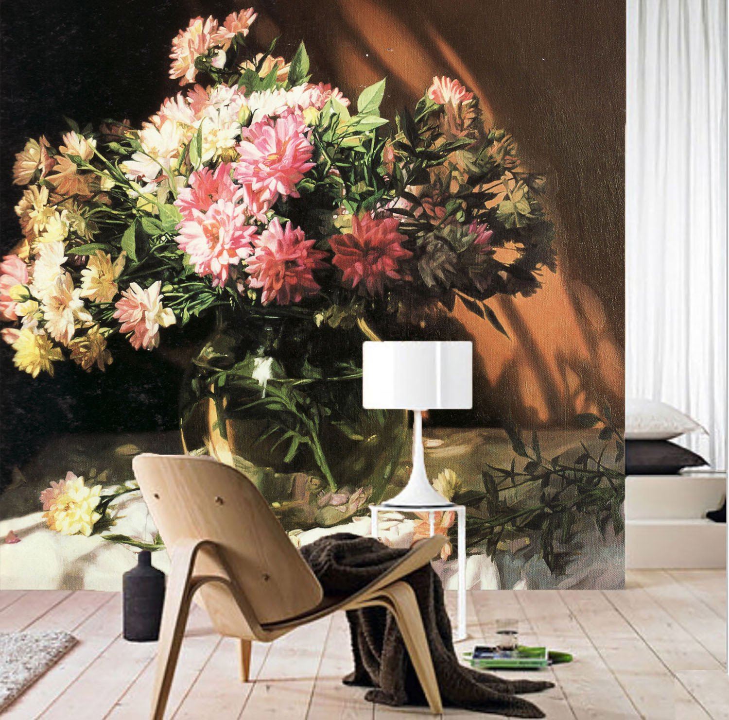 Clear Glass Vase Wallpaper AJ Wallpaper 2