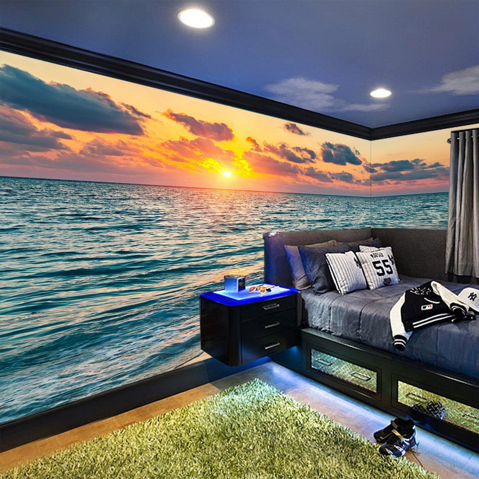 3D Sea Beach 1020 Wall Murals Wallpaper AJ Wallpaper 2