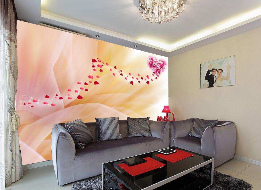 Flying Hearts Wallpaper AJ Wallpaper