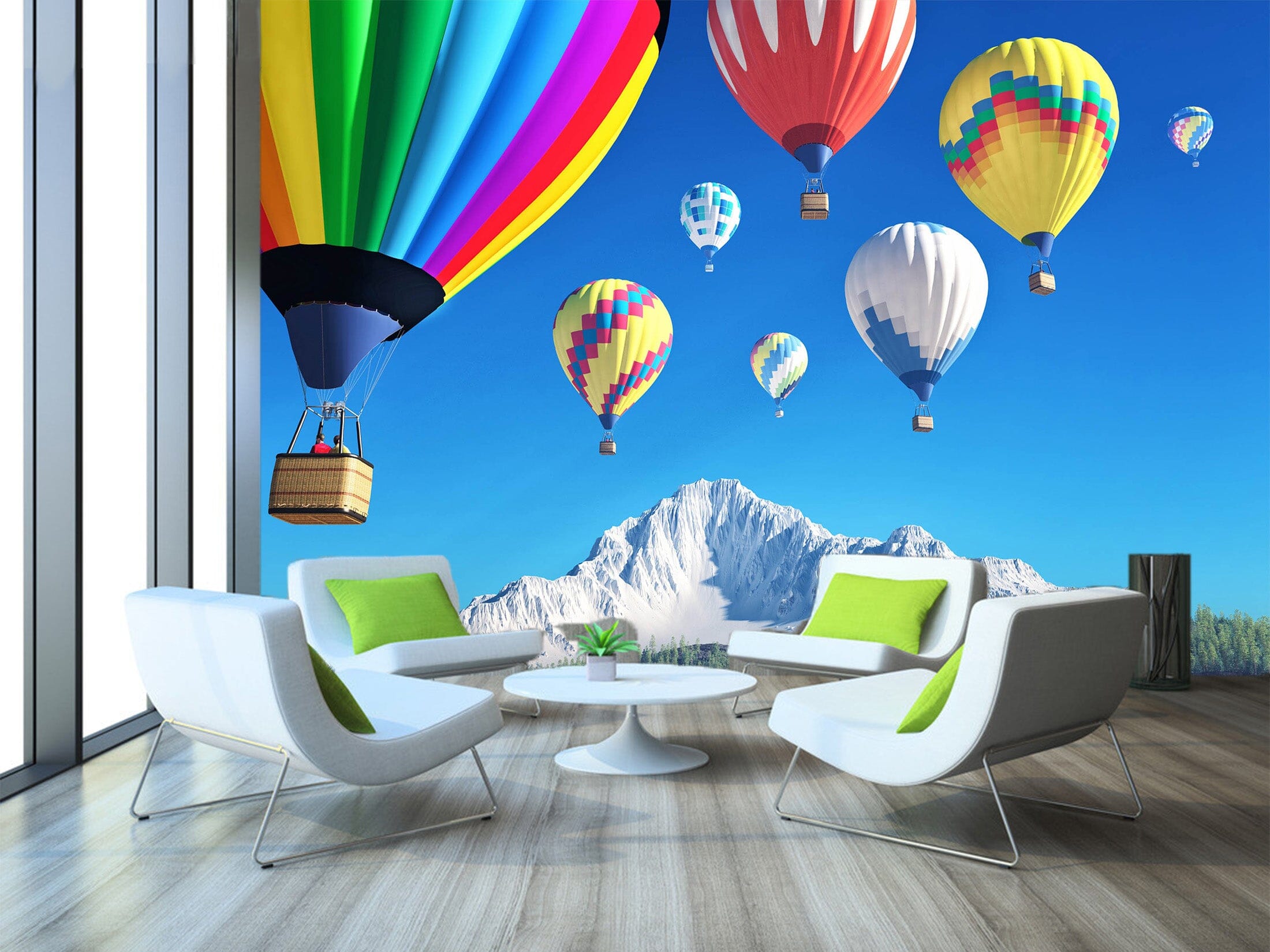 3D Balloon Take Off 1026 Wall Murals Wallpaper AJ Wallpaper 2
