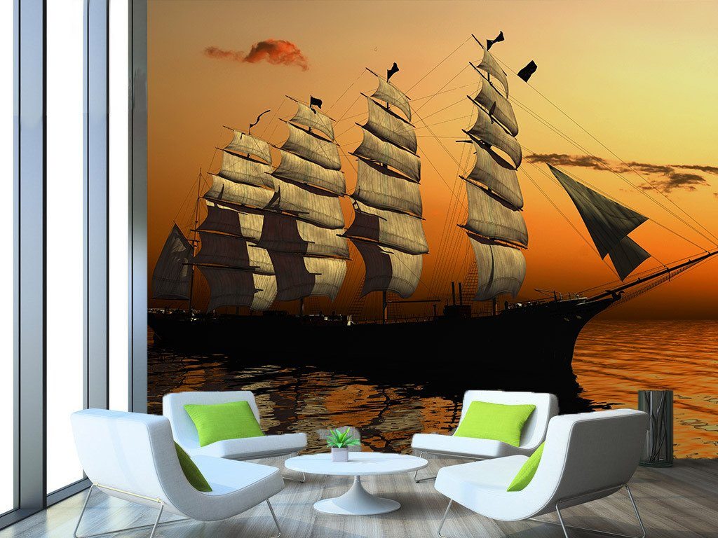 Ocean Sailing Ship Wallpaper AJ Wallpaper