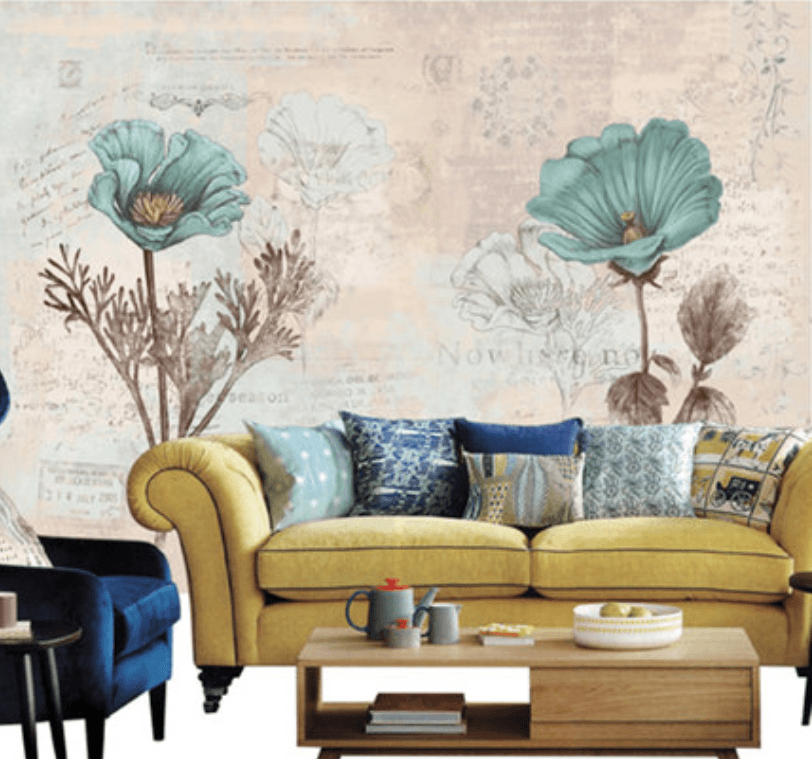 Blue Flowers 4 Wallpaper AJ Wallpaper