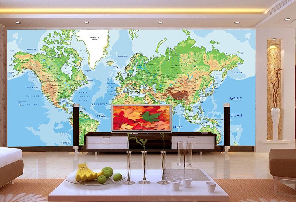 3D Map World 191 Wallpaper AJ Wallpaper