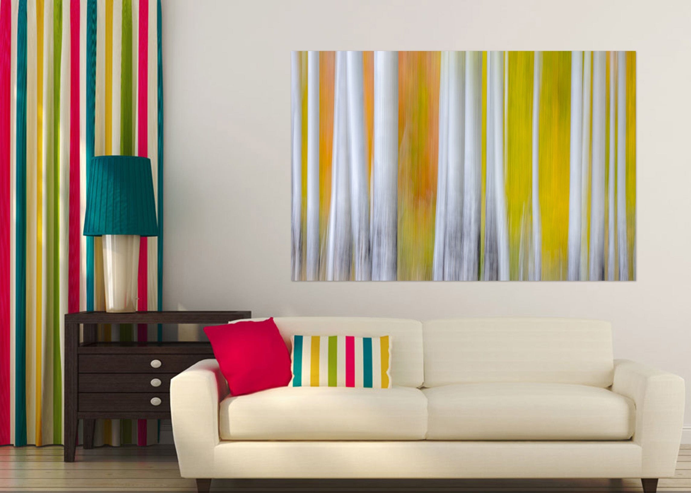 3D White Trunk 213 Marco Carmassi Wall Sticker Wallpaper AJ Wallpaper 2