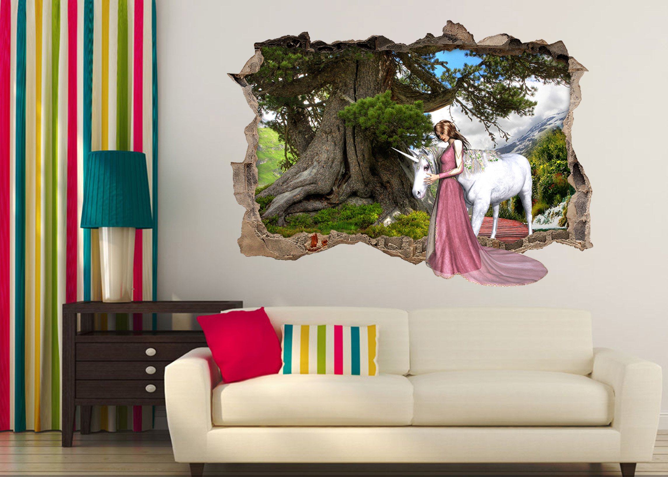 3D Princess Mounts 21 Broken Wall Murals Wallpaper AJ Wallpaper