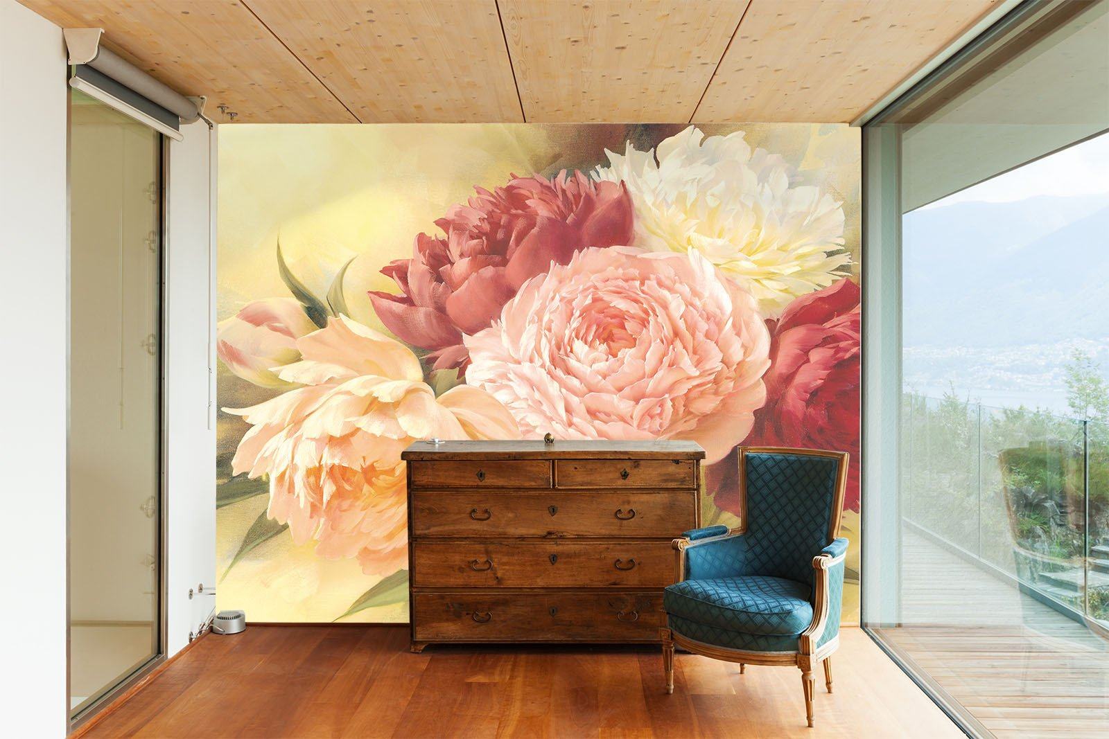 Colorful Peonies 1 Wallpaper AJ Wallpaper