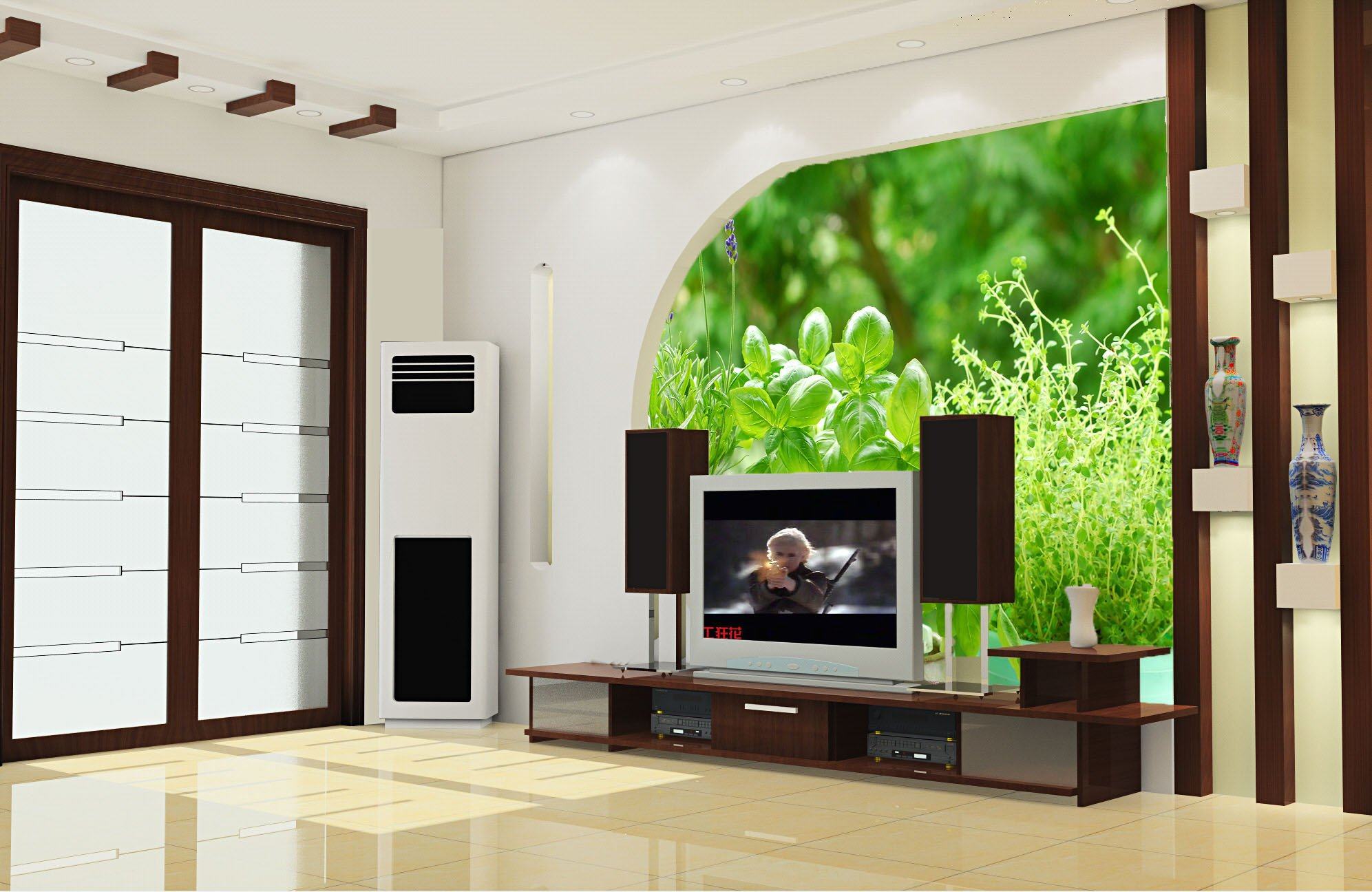 Green Bonsais Wallpaper AJ Wallpaper