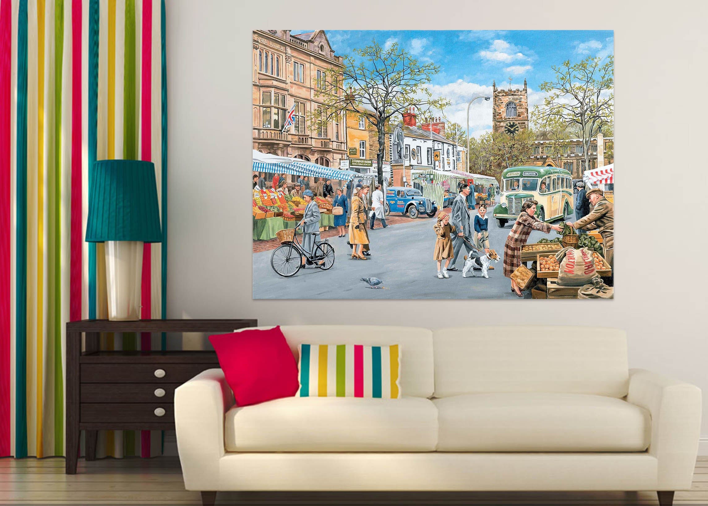 3D Market Day 047 Trevor Mitchell Wall Sticker Wallpaper AJ Wallpaper 2