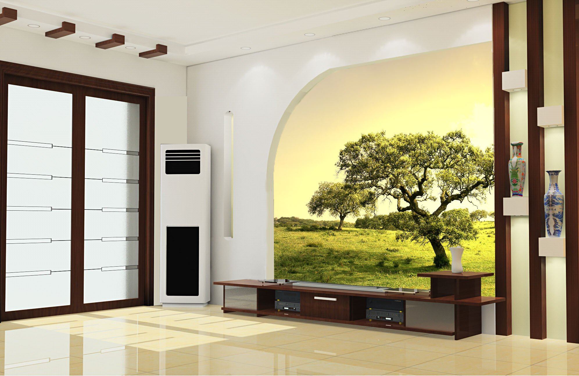 Green Trees Wallpaper AJ Wallpaper