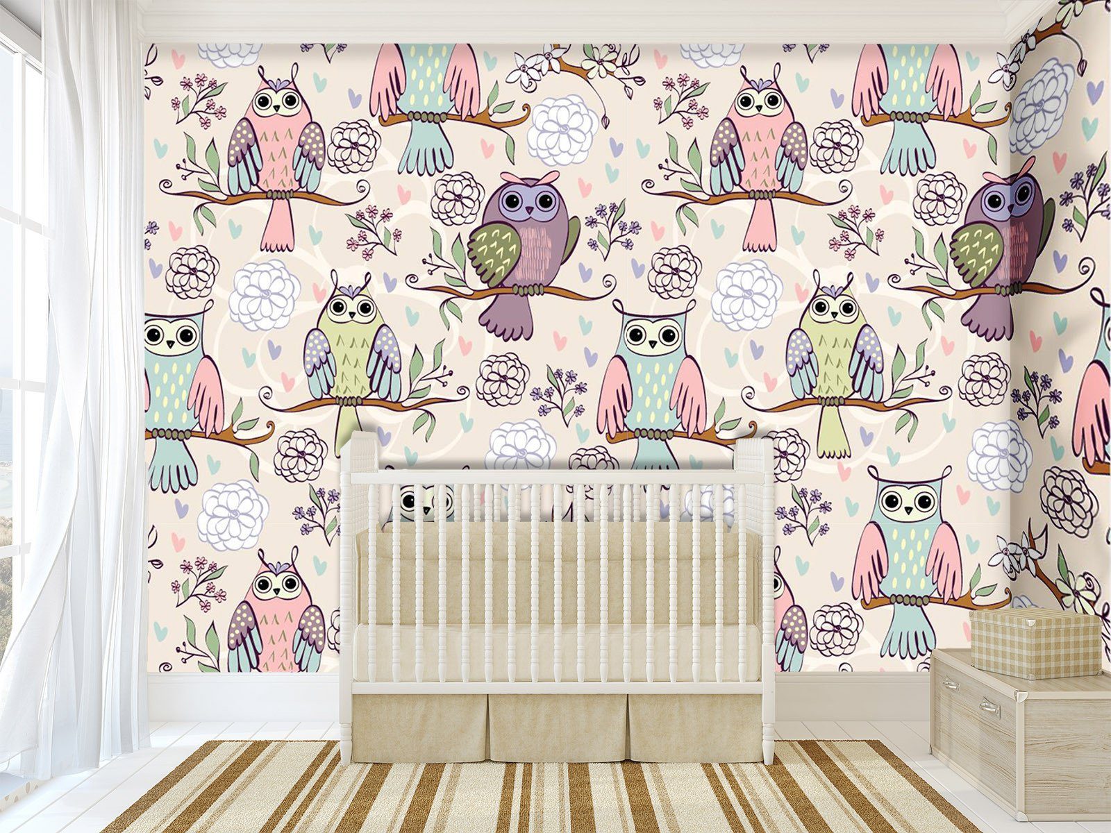 3D Owl Birds 623 Wallpaper AJ Wallpaper