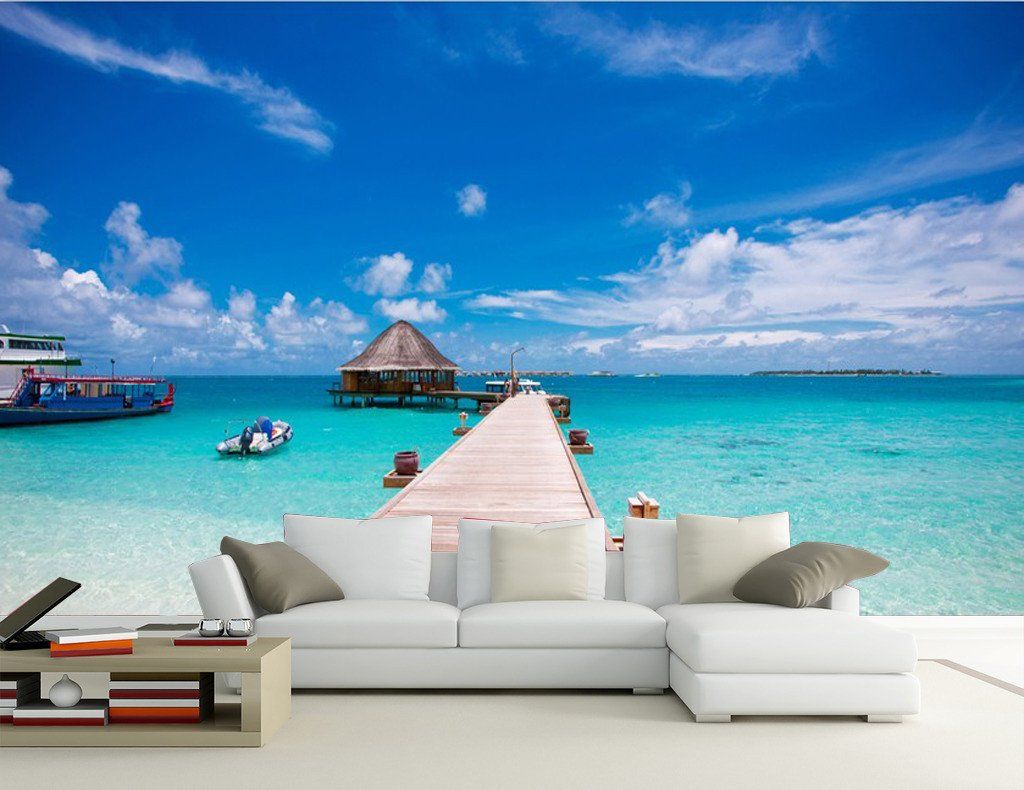 Sea Wooden Bridge 5 Wallpaper AJ Wallpaper