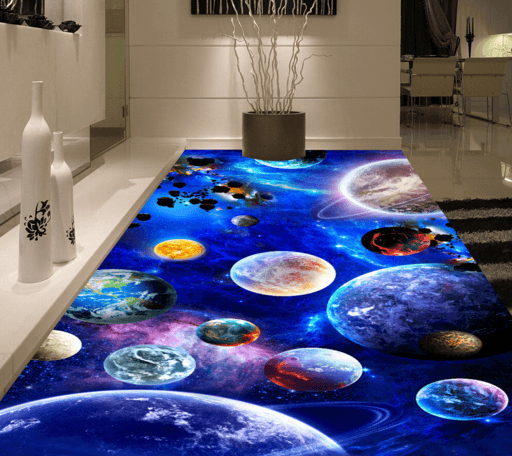 3D Planet 041 Floor Mural Wallpaper AJ Wallpaper 2