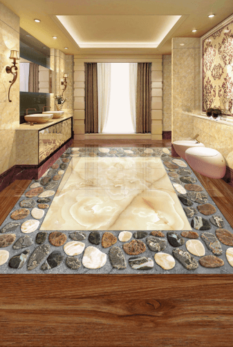 3D Marble 149 Floor Mural Wallpaper AJ Wallpaper 2