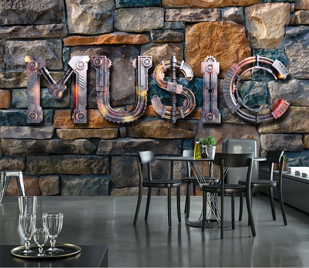 3D Music Graffiti 707 Wall Murals Wallpaper AJ Wallpaper 2