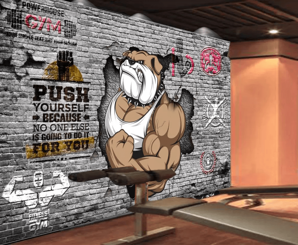 3D Fierce Dog Abdominal Muscles 320 Wallpaper AJ Wallpaper 2